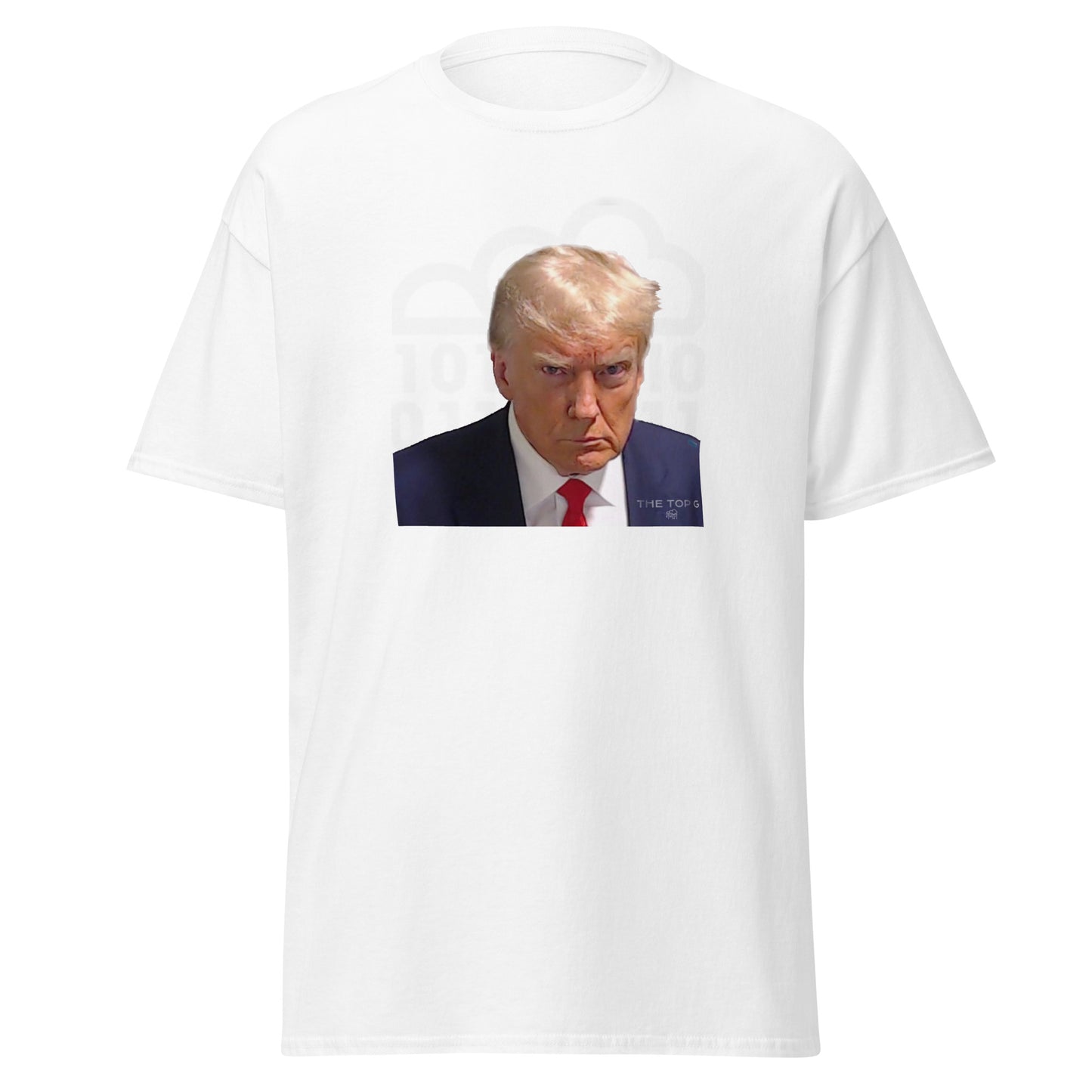 Top G Trump Tee White background