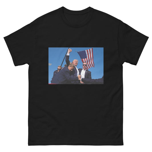 Trump Defiance Unisex Tee: The Power of a Moment LARGE LOGO