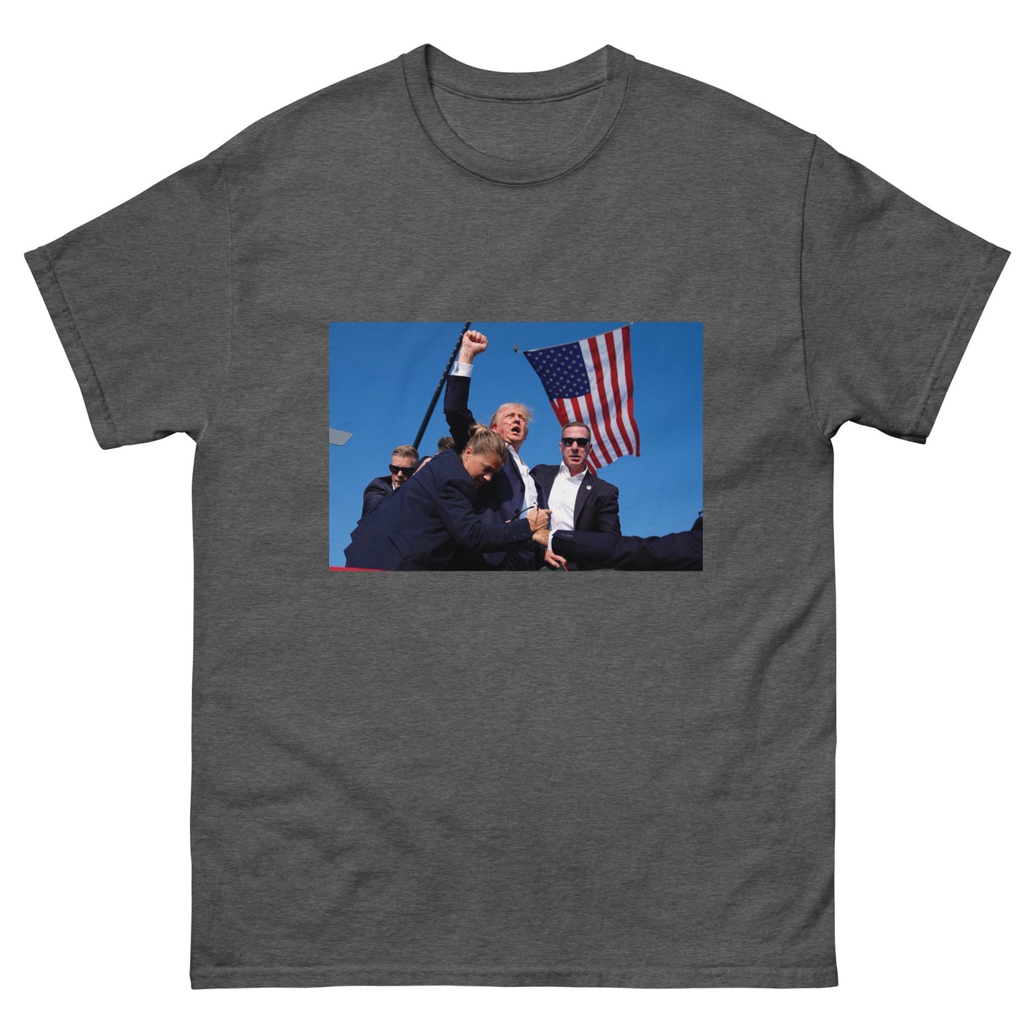 Trump Defiance Unisex Tee: The Power of a Moment LARGE LOGO