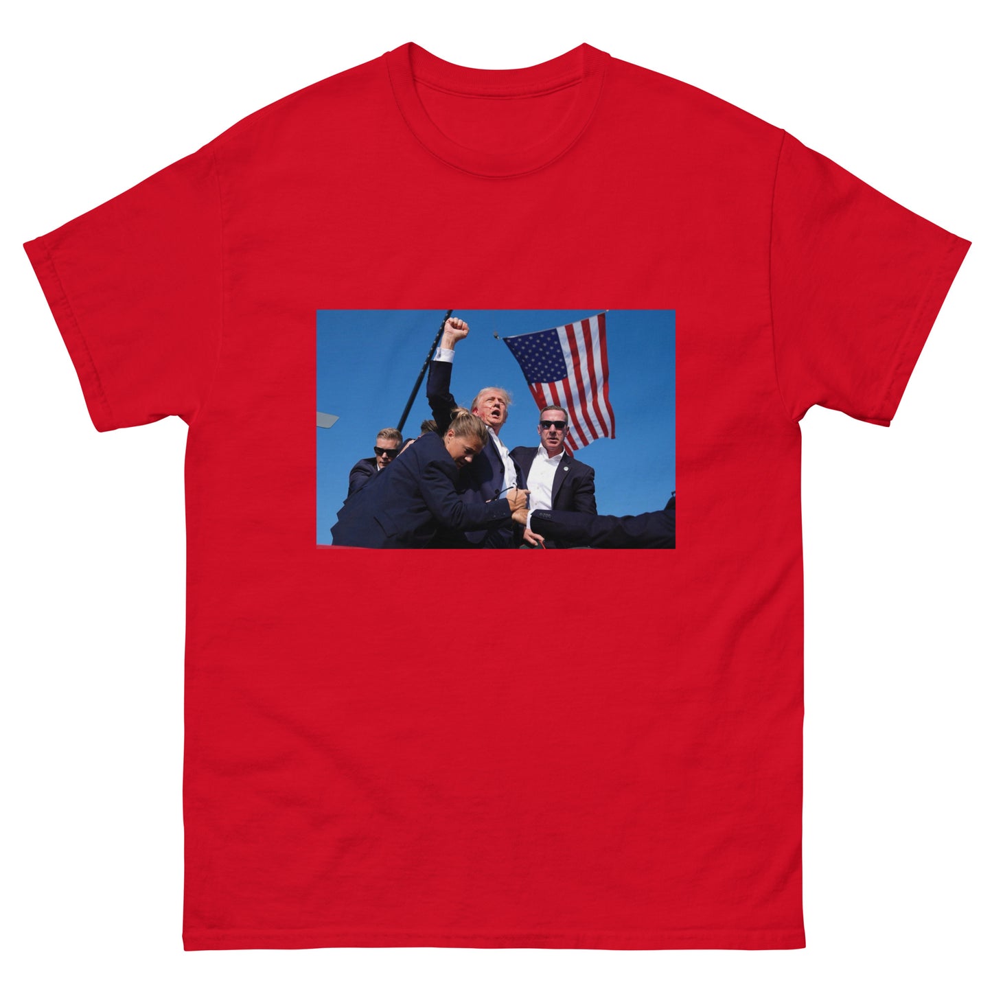 Trump Defiance Unisex Tee: The Power of a Moment LARGE LOGO